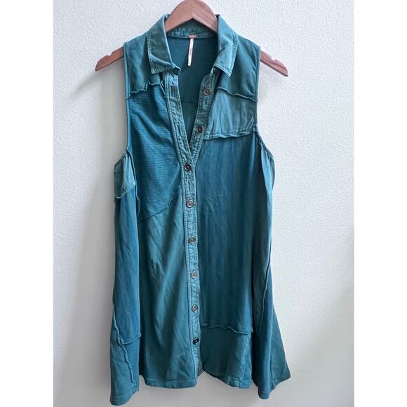 Free People Green Mini Dress - Picture 2 of 6